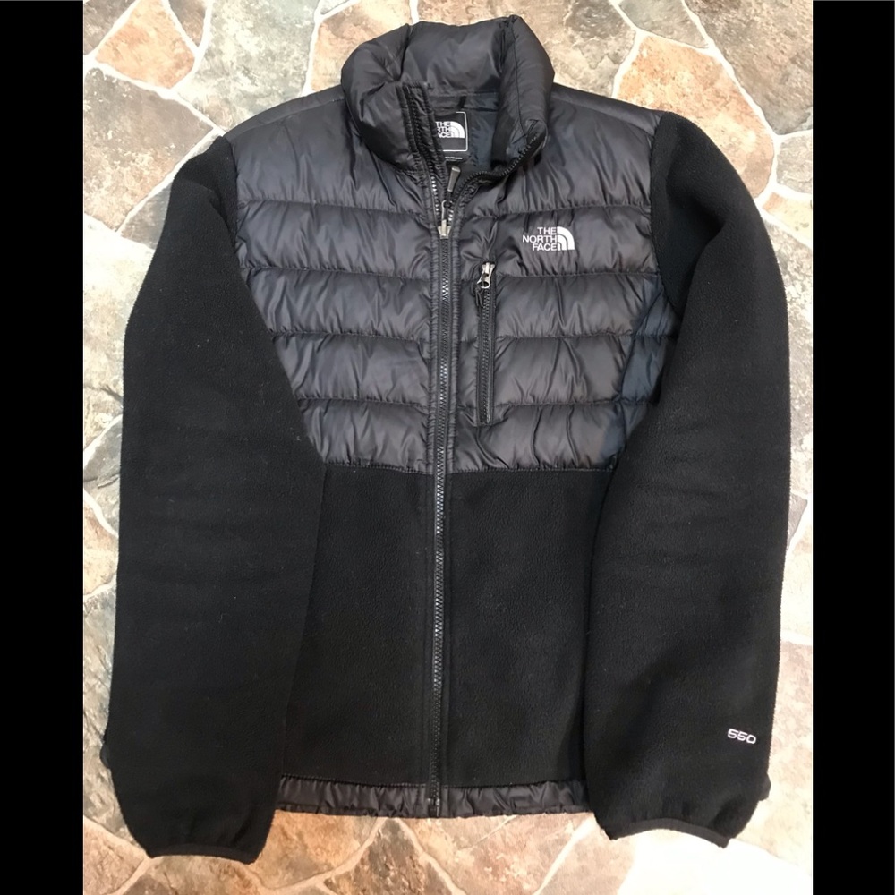 The North Face Denali Down Black Fleece Jacket Medium